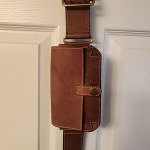 Brown Leather Women's Belt Bag